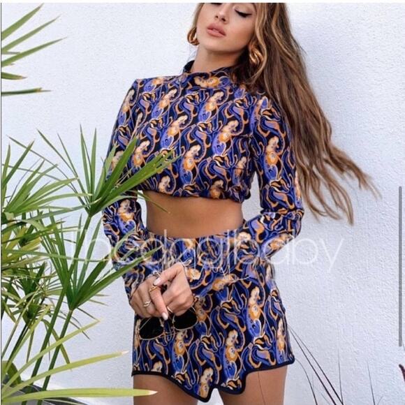 Zara Multicolor Patterned Top - Picture 7 of 13